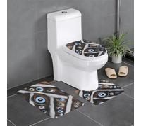 YYHWHJDE The Evil Eye Looked - Set di 3 tappetini da bagno, antiscivolo, ad asciugatura rapida