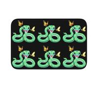 YYHWHJDE The Fate of Butterflies and Snakes Picture Crystal Velvet Lock Edge Floor mat, tappeto per camera da letto, salotto, dormitorio, decorazione per la casa