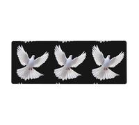 YYHWHJDE The Flawless White Pigeon Picture - Tappetino per mouse extra large, per computer e ufficio, tastiera da gioco antiscivolo, versione ispessita, 30,5 x 80 cm