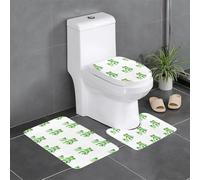 YYHWHJDE The Frog Prince who said he loved you Pattern antiscivolo floor mat set tre pezzi bagno tappeto antiscivolo durevole