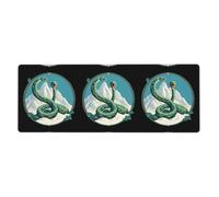 YYHWHJDE The Giant Snake Guarding The Mountain Picture - Tappetino per mouse extra large, per computer e ufficio, tastiera da gioco antiscivolo, versione ispessita, 30,5 x 80 cm