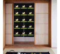 YYHWHJDE The Golden Little Sheep is jumping Pattern Curtain 2 pezzi impiombato 86,4 x 142,2 cm Buon drappo, liscio e non facilmente rugoso, tende in tessuto, divisori per stanze