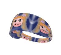 YYHWHJDE The Head of The Bull Devil Picture - Fascia sportiva da donna, a prova di sudore, fascia elastica estiva