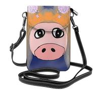 YYHWHJDE The Head of the Bull Devil Picture - Telefono cellulare da donna con prepuzio in pelle, a tracolla, piccola tracolla regolabile