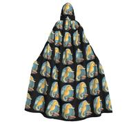 YYHWHJDE The home of the seahorse - Mantello con cappuccio per Halloween, per feste e costumi