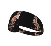 YYHWHJDE The Jumping Kangaroo Picture Fascia sportiva da donna a prova di sudore fascia elastica estiva