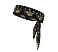 YYHWHJDE The King's Crown - Foulard sportivo double-face per donne e uomini, regolabile per tutte le circonferenze della testa