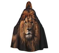 YYHWHJDE The Lion's Gaze - Mantello con cappuccio per Halloween, per adulti, per feste ed eventi in costume