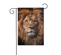 YYHWHJDE The Lion's Gaze Pattern Asta da giardino per esterni decorazione cortile su entrambi i lati 30,5 x 45,7 cm