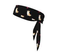 YYHWHJDE The little Corgi - Foulard sportivo double-face, asciugatura rapida, traspirante, per donne, ragazze e uomini