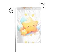 YYHWHJDE The little star lampeggiante modello giardino pennone esterno cortile decorazione su entrambi i lati 30,5 x 45,7 cm