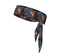 YYHWHJDE The Lone Lamp Under the Cedars Pattern Sports foulard, assorbe il sudore e traspirante, fascia per capelli con movimento, fazzoletto double face