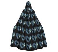 YYHWHJDE The love of the waves - Mantello con cappuccio per Halloween, per adulti, per feste e costumi
