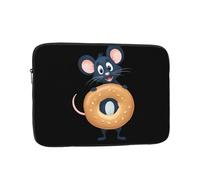 YYHWHJDE The Mouse That Stole The Bagel Picture Custodia portatile antiurto per laptop da 10 pollici per uomini e donne viaggi d'affari, scuola e ufficio uso quotidiano