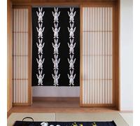 YYHWHJDE The rabbit arbitro who cheers tenda modello 2 pezzi impiombato 86,4 x 142,2 cm buon drappo, liscio e non facilmente rugoso, tende in tessuto, divisori per stanze