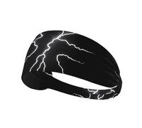 YYHWHJDE The Rhythm of Heavy Rain Picture Fascia sportiva da donna a prova di sudore fascia elastica estiva