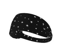 YYHWHJDE The Shining Starry Sky Picture Sport Fascia per le donne a prova di sudore fascia elastica estiva