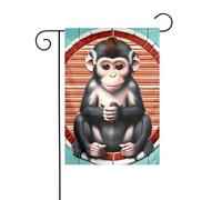 YYHWHJDE The Silent Monkey Stampa Bandiera da Giardino Decorazione Cortile 30,5 x 45,7 cm Spessore Moda