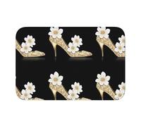 YYHWHJDE The Story of Flowers and High Heels Picture Crystal Velvet Lock Edge Tappetino per pavimento per camera da letto, salotto, dormitorio, decorazione per la casa