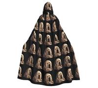 YYHWHJDE The Tomb of Horror Prints, mantello con cappuccio per adulti, per feste e costumi di Halloween