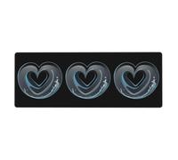 YYHWHJDE The Waves Roll Up Love Pattern Extra Large Mouse Pad, Computer Ufficio Anti Slip Gaming Keyboard Versione Ispessita 30,5 x 80 cm