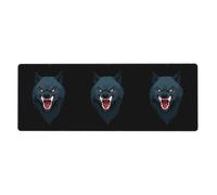 YYHWHJDE The Wolf with Bared Fangs and Claws Picture Extra Large Mouse pad, Computer Office Anti Slip Gaming Keyboard Ispessita Versione 30,5 x 80 cm