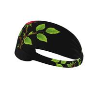 YYHWHJDE Thorn Flame Rose Picture Fascia sportiva da donna a prova di sudore fascia elastica estiva