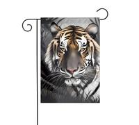 YYHWHJDE Tiger at rest Pattern Garden pennone esterno decorazione cortile su entrambi i lati 30,5 x 45,7 cm
