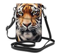 YYHWHJDE Tiger Face Picture - Telefono cellulare da donna con prepuzio in pelle, a tracolla, piccola tracolla regolabile