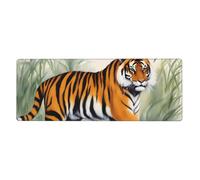 YYHWHJDE Tiger Picture - Tappetino per mouse extra large, per computer e ufficio, tastiera da gioco antiscivolo, versione ispessita, 30,5 x 80 cm