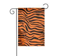 YYHWHJDE Tiger Stripes Orange Pattern Pattern Garden pennone esterno cortile decorazione moda 30,5 x 45,7 cm