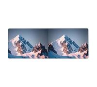 YYHWHJDE Top of The Snowy Mountain Picture - Tappetino per mouse extra large, per computer e ufficio, tastiera da gioco antiscivolo, versione ispessita, 30,5 x 80 cm