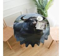 YYHWHJDE Tovaglia decorativa rotonda da 152,4 cm, impermeabile, lavabile e riutilizzabile per cene, caffè, picnic, matrimoni, feste