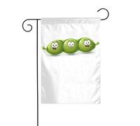 YYHWHJDE Tre piselli carino modello giardino pennone esterno cortile decorazione moda 30,5 x 45,7 cm