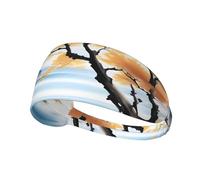 YYHWHJDE Tree at the Water's Edge, fascia elastica estiva da donna, a prova di sudore, con immagine