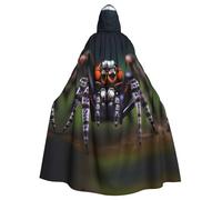 YYHWHJDE Tropical Rainforest Spiders Stampe Halloween Adulto Mantello Con Cappuccio Uomini E Donne Abbigliamento Mantello Gioco di Ruolo