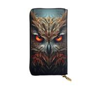 YYHWHJDE Twin Peaks Owl - Portafoglio lungo in pelle di qualità per ragazze e donne, alla moda, 19 x 10,5 cm, Nero , Taglia unica