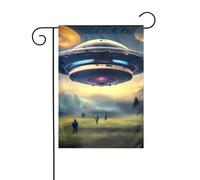 YYHWHJDE UFO Landing Pattern Garden pennone esterno cortile decorazione moda 30,5 x 45,7 cm