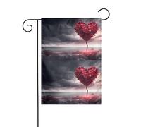 YYHWHJDE Un albero dell'amore modello asta bandiera giardino esterno cortile decorazione moda 30,5 x 45,7 cm