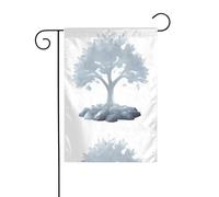 YYHWHJDE Un grande albero coperto di gelo modello bandiera giardino cortile decorazione 30,5 x 45,7 cm spessore durevole