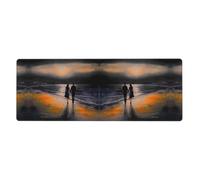 YYHWHJDE Walking in the Sunset with Hands Prints Tappetino per mouse extra large Tappetino per mouse Computer Office Tastiera da gioco versione ispessita 30,5 x 80 cm