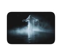YYHWHJDE White Ghost In The Mist Picture Tappetino antiscivolo e ispessito adatto per bagni, camere da letto, tappetini lavabili 40,6 x 61 cm