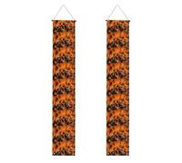 YYHWHJDE Wildfire Burning Prints - Striscione per portico di laurea, robusto, durevole, lavabile e riutilizzabile, decorazione per feste, cerimonie, porte d'ingresso