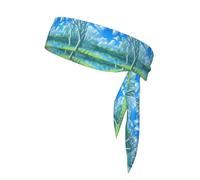 YYHWHJDE Willows on the waterfront - Foulard sportivo double-face ad asciugatura rapida, traspirante, per donne, ragazze e uomini