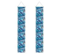 YYHWHJDE Winter the delphin Prints - Striscione per portico di laurea, robusto, durevole, lavabile e riutilizzabile, decorazione per feste, cerimonie, porte d'ingresso