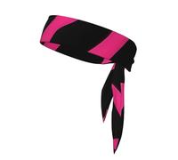 YYHWHJDE Zebra Tiger Leopard Pink Pattern Foulard sportivo, assorbe il sudore e traspirante, fascia movimento, fazzoletto su entrambi i lati