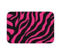 YYHWHJDE Zebra, tigre, leopardo, rosa, antiscivolo, spesso, tappetino adatto per bagni, camere da letto, lavabile, 40,6 x 61 cm