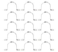 YYIGVMO 15 Pezzi Ø 50mm U-Fascette Stringitubo, Clip per Condotto con 2 Fori, Cinghia Rigida per Tubi in Acciaio Inox 304, per Tubi e Cavi
