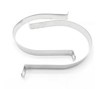 YYIGVMO 2 Pezzi Ø 150mm U-Fascette Stringitubo, Cinghia Rigida per Tubi in Acciaio Inox 304, Clip per Condotto con 2 Fori, per Tubi e Cavi