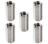 YYIGVMO 5 Pezzi Inserti Filettati da M10x1.5 Maschio a M8x1.25 Femmina, Lunghezza 20mm, Inserti Filettati Adattatori Riduzione Dado in Acciaio Inox, per Mobili, Automobili